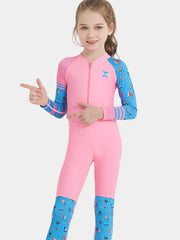 Kids Quick Dry Full Colorful Wetsuit Blue