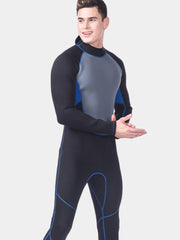 LIFURIOUS 3MM Mens Full Deep Diving Warm Wetsuit Black