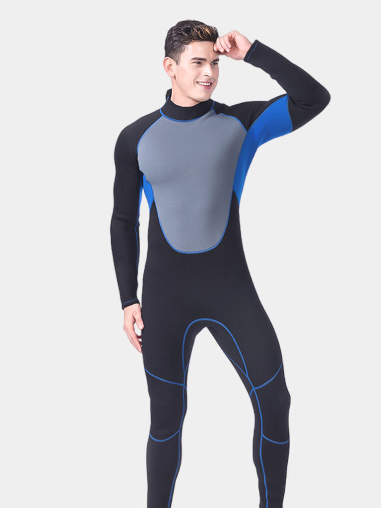 LIFURIOUS 3MM Mens Full Deep Diving Warm Wetsuit 