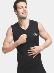 LIFURIOUS Men Front Zip Wetsuit Vest