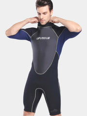 LIFURIOUS Men's 3MM Neoprene Shorty Diving & Surfing Warm Wetsuit