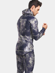 LIFURIOUS Men 5MM Camo Neoprene Hooded Wetsuit sides