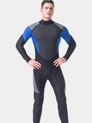 LIFURIOUS Mens 3MM Full Body Thermal Wetsuit Blue