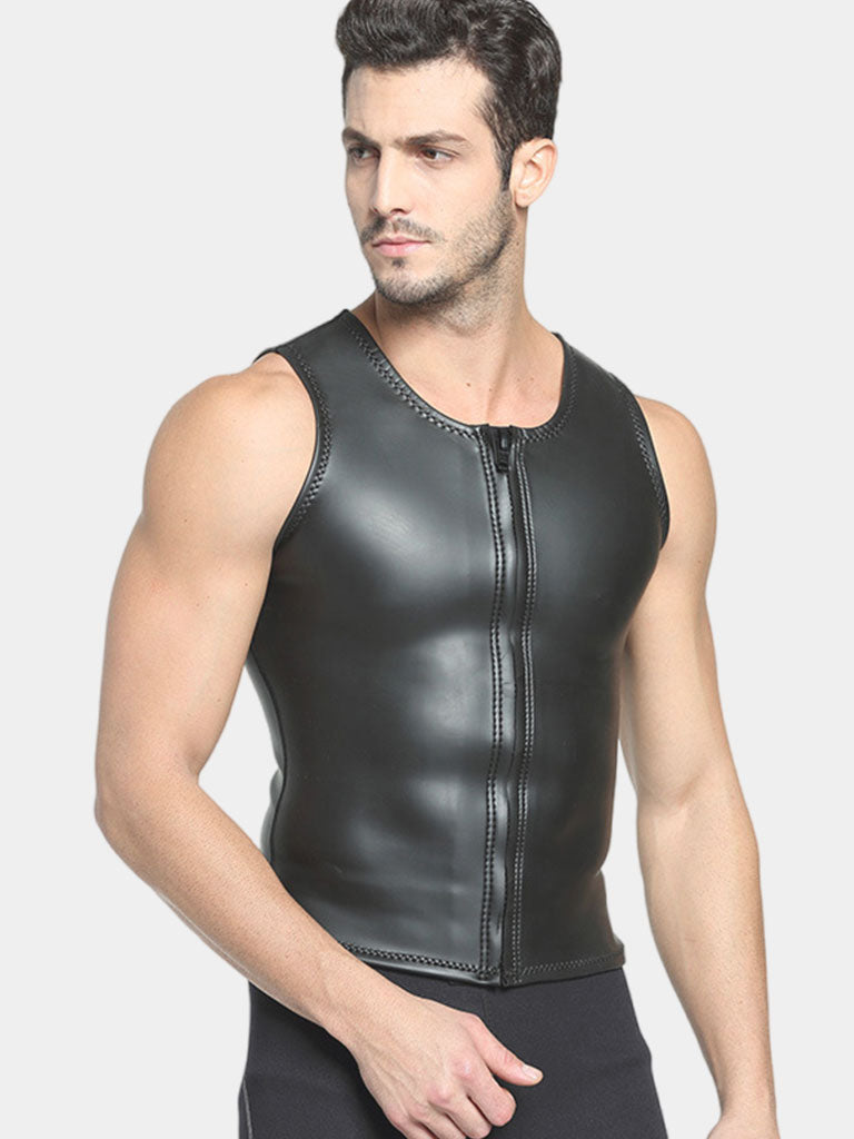 MYLEDI 2mm Men's CR Smooth Skin Rubber Wetsuit Vest / Shorts