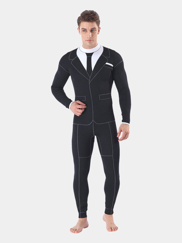 MYLEDI 3MM Tuxedo Full Wetsuit Adults Men