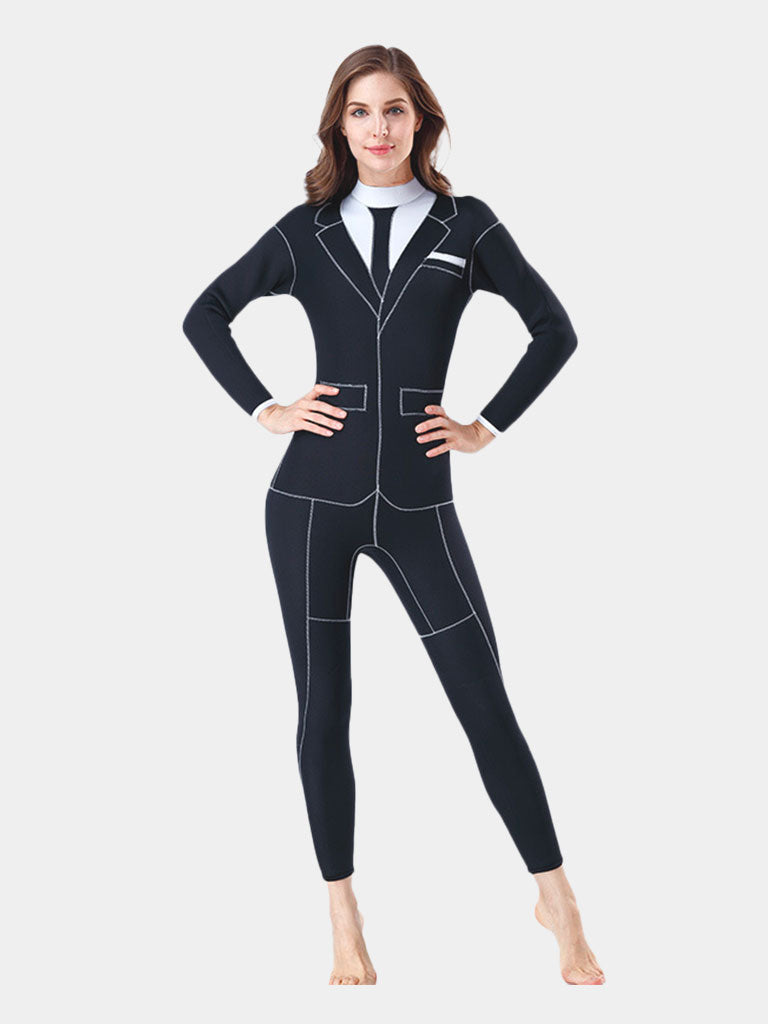 MYLEDI 3MM Tuxedo Full Wetsuit Adults Women