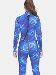 MYLEDI 3MM Women Blue Camo Wetsuit Back