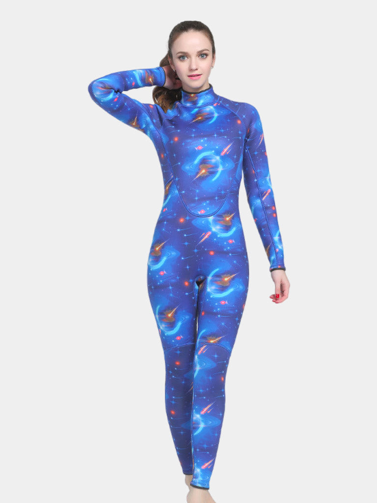 MYLEDI 3MM Women Blue Camo Wetsuit