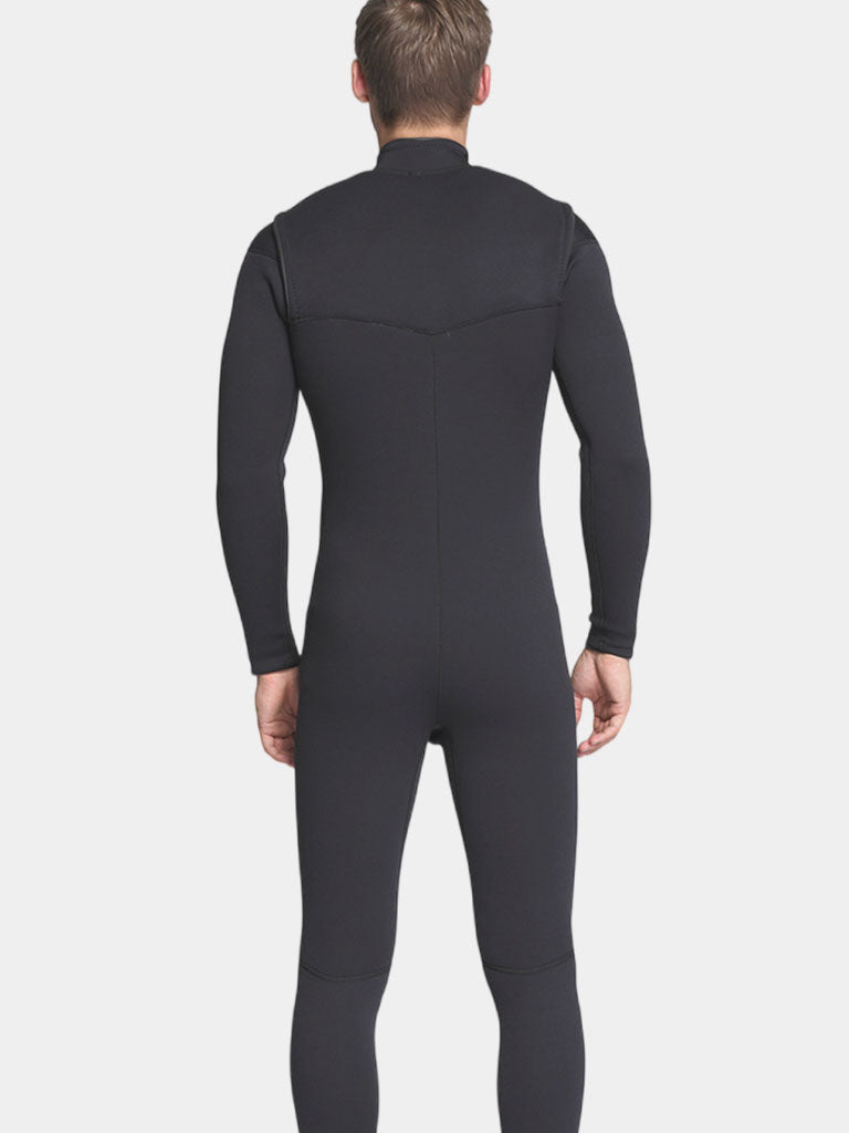 MYLEDI 3mm Full Body Wetsuit Men Black Back