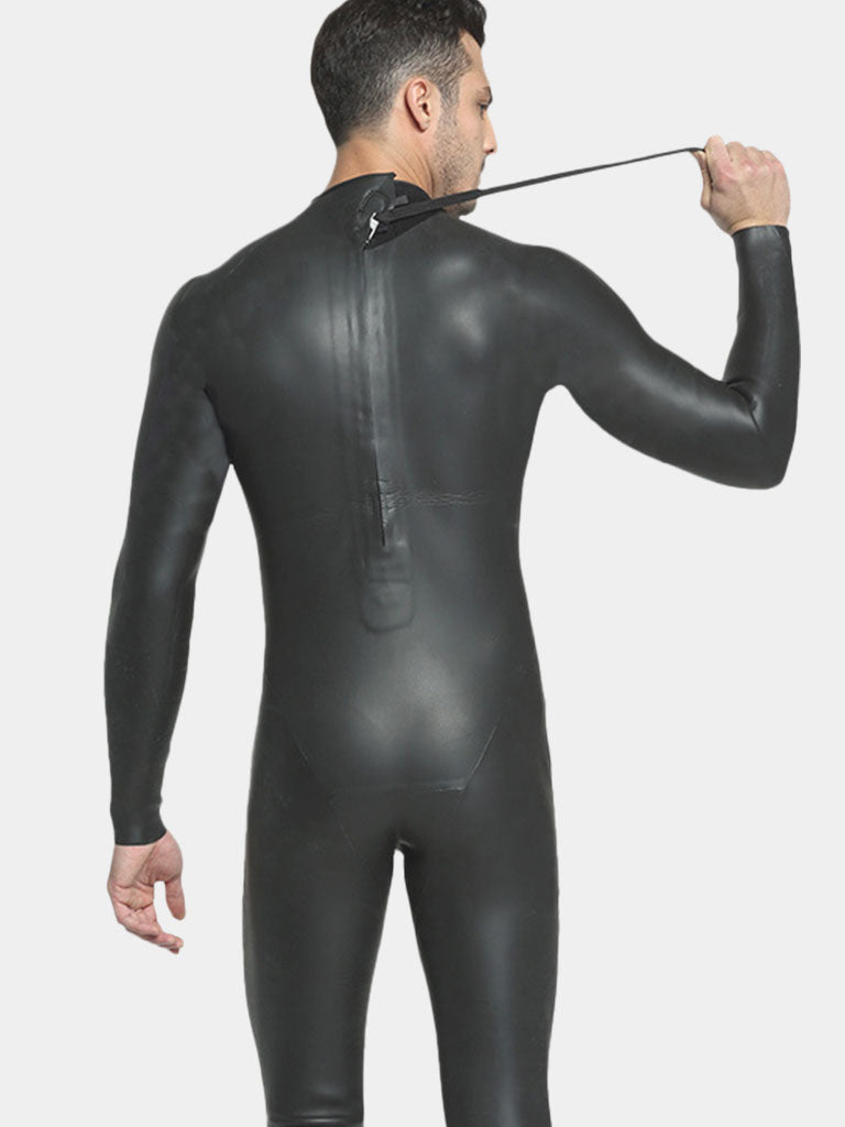 MYLEDI Adult 3MM Black Long Sleeve Wetsuit Men Back Zipper