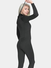 MYLEDI Adults Back Zip 2mm Full Wetsuit, All Black