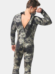 MYLEDI Men 1.5MM Neoprene One Piece Camo Wetsuit Back Zipper