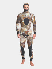 MYLEDI Men's 2 Piece 5mm Camo Wetsuit with Hood