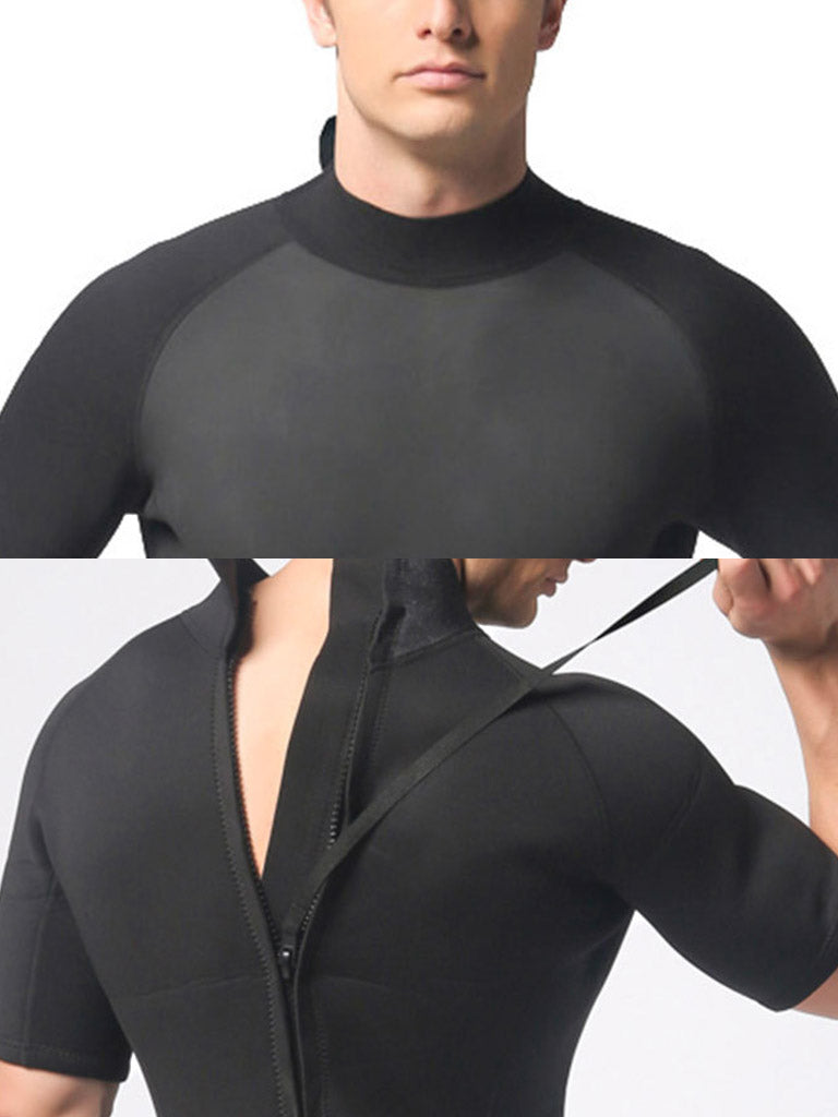 MYLEDI Men 3MM One Piece Swimsuit Wetsuit Detail