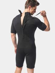 MYLEDI Men 3MM One Piece Swimsuit Wetsuit Zipper