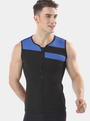 MYLEDI Men 3mm Wetsuit Vest Black Blue