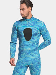 Men 3MM Camo Thermal One Piece Wetsuit front