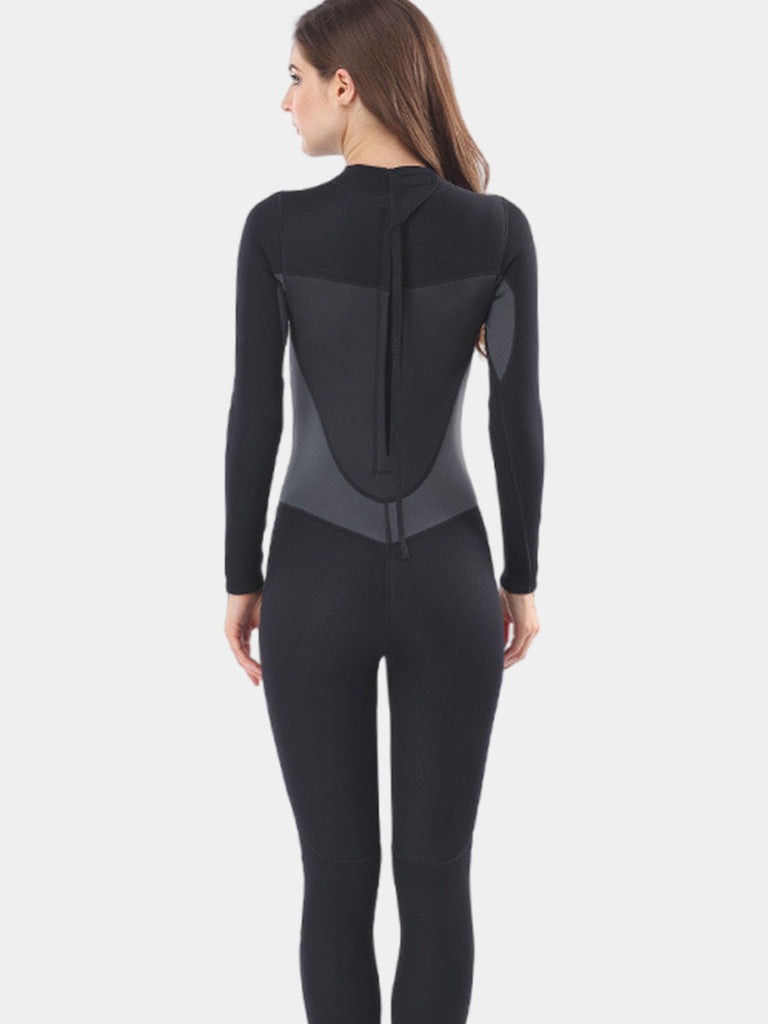 MYLEDI Womens 3MM Warm Full Wetsuit Back