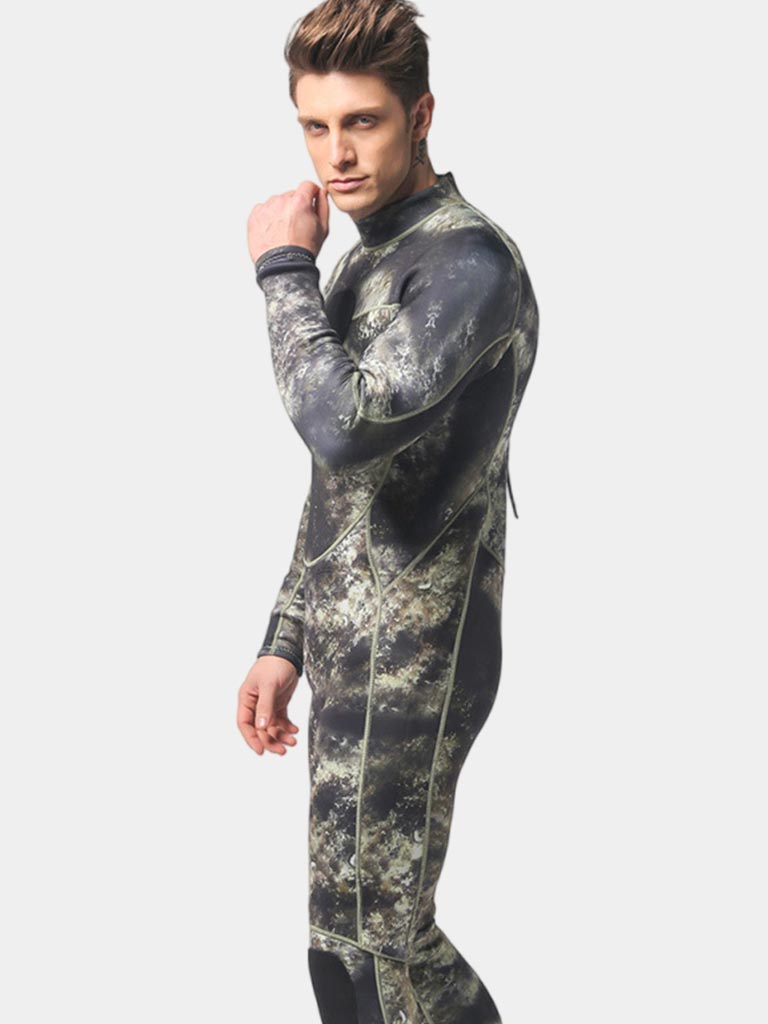 Men 1.5MM Neoprene One Piece Camo Wetsuit