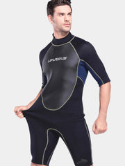 LIFURIOUS Men's 3MM Neoprene Shorty Diving & Surfing Warm Wetsuit