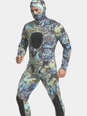 Men 3mm 2 Piece Camo Wetsuit