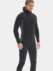 MYLEDI Men's Two Piece 3MM Hooded Spearfishing Wetsuit