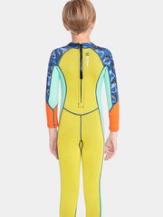 SABOLAY Boys 2mm Colorful Full Length Wetsuit Back