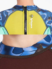 SABOLAY Boys 2mm Colorful Full Length Wetsuit Detail