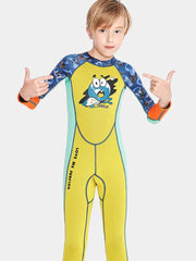 SABOLAY Boys 2mm Colorful Full Length Wetsuit Yellow