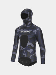 SAKINNO 2 Piece Wetsuit WNM032 Black Camouflage Top