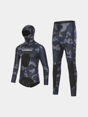 SAKINNO 2 Piece Wetsuit WNM032 Black Camouflage