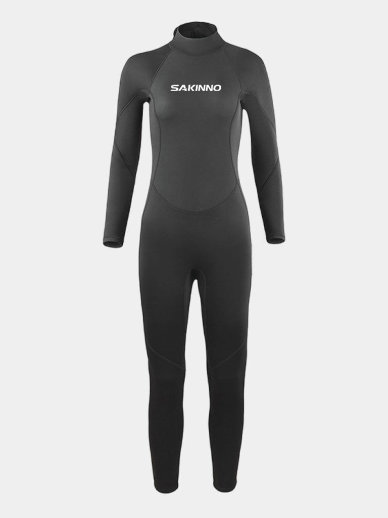 SAKINNO Women 2mm Long Sleeve Wetsuit Black