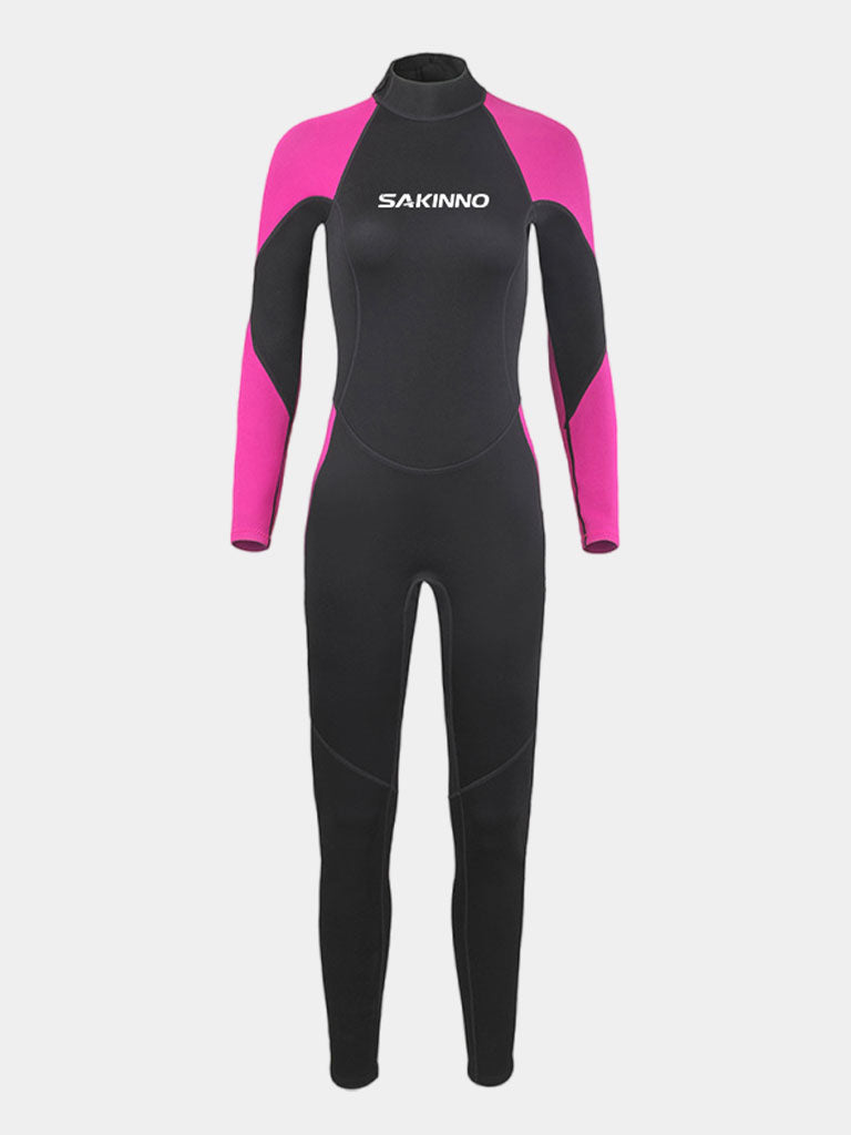 SAKINNO Women 2mm Long Sleeve Wetsuit Pink