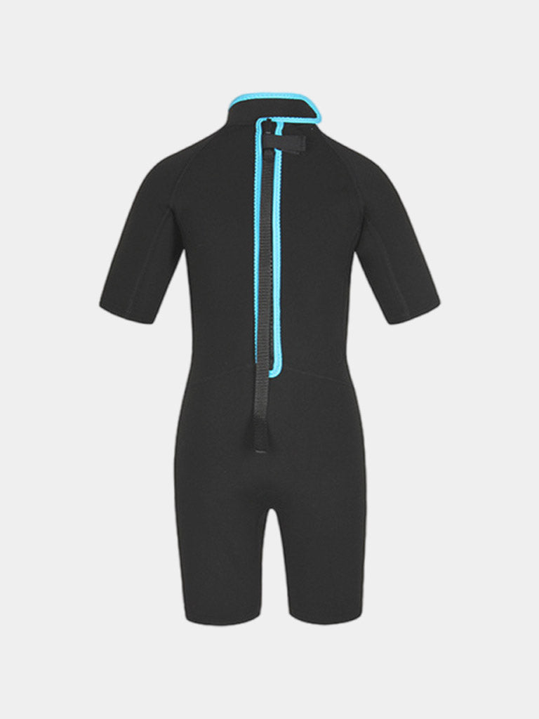 SBART 2MM Quick Dry Short Sleeve Wetsuit for Kids Back