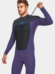 SBART Men Full Body Thermal Wetsuit Purple Front