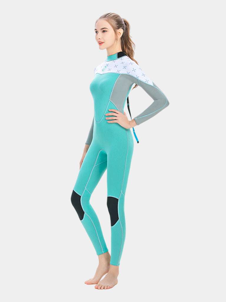 SLINX 2MM LongSleeve One Piece Wetsuit for Women Green