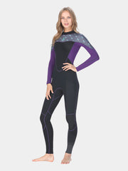 SLINX 2MM Long Sleeve One Piece Wetsuit for Women Purple