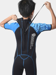 SLINX 2mm Shorty Wetsuit Boys Back
