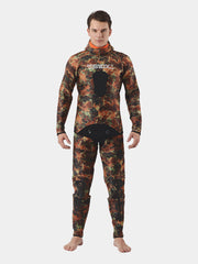 SLINX 5mm 2 Piece Camo Hooded Spearfishing Wetsuit