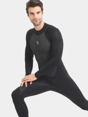 SLINX Men 3 2mm One Piece Wetsuit Black Side