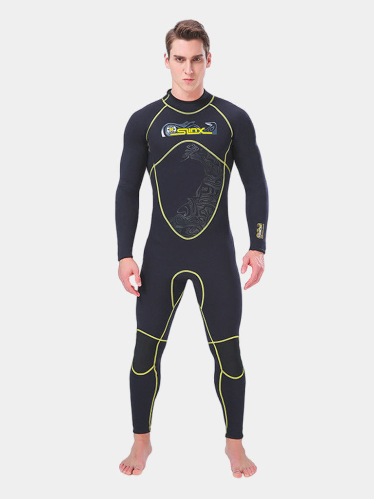 SLINX Men's 3mm Long Sleeve Full Body Wetsuit