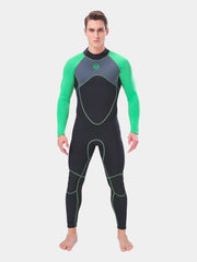 SLINX Men 3mm Neoprene Long Sleeve Wetsuit Green