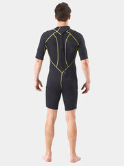 SLINX Men's 3mm One Piece Shorty Back Zip Wetsuit