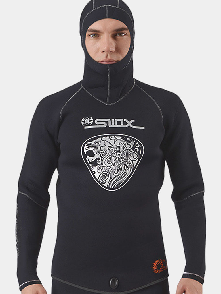 SLINX Men 5MM 2 Piece Hooded Wetsuit Top