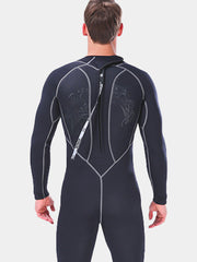 SLINX Men's Full Neoprene Wetsuit Dive Suit, Black