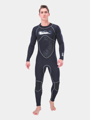 SLINX Men's Full Neoprene Wetsuit Dive Suit, Black