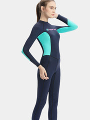 SLINX Women Long Sleeve Wetsuit Navy Blue Side