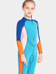 Sabolay Girls 2MM Long Sleeve Wetsuit Blue Side