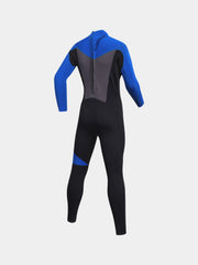 Sbart Boys Plus Size Full Body Wetsuit Blue Back