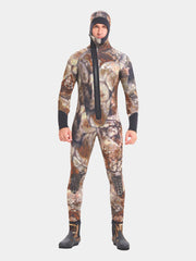 Yon Sub Men's 5MM Plus Size Hooded Camo Wetsuit